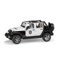 Bruder Jeep Wrangler Unlimited Rubicon de politie cu sirena si figurina